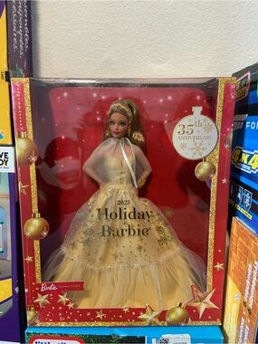 holiday barbie white dress Year 2006 Collector Edition 12 Inch Doll